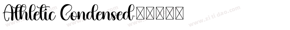 Athletic Condensed字体转换